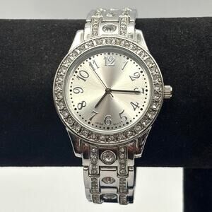 Silver Crystal Men's Watch